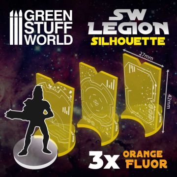 Маркери силуету Green Stuff World: SW Legion Silhouette - Fluor Orange