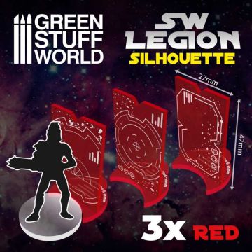 Маркери силуету Green Stuff World: SW Legion Silhouette - Red