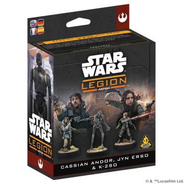 Набір мініатюр Star Wars: Legion – Cassian Andor, Jyn Erso & K-2SO