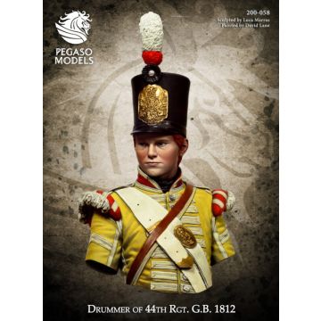 Мініатюра 1/9 Pegaso Models: France and Great Britain XVII - XIX Cen: Drummer of 44th Rgt. G.B. 1812 