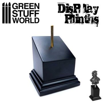 Деревʼяна підставка для бюстів Green Stuff World: Tapered Bust Plinth 5x5 cm Black