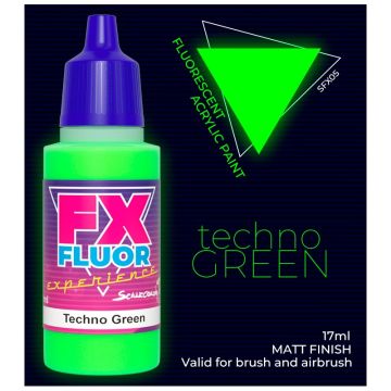 Акрилова фарба Scale 75: FX Fluor Experience: Techno Green (17ml)