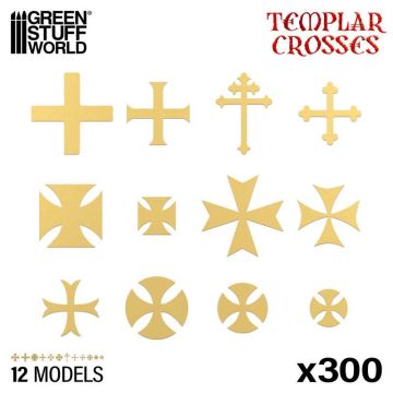 Елементи декору Green Stuff World: Templar Cross Symbols