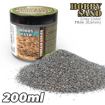 Імітація ґрунту Green Stuff World: Thin Hobby Sand - Dark Grey 200ml