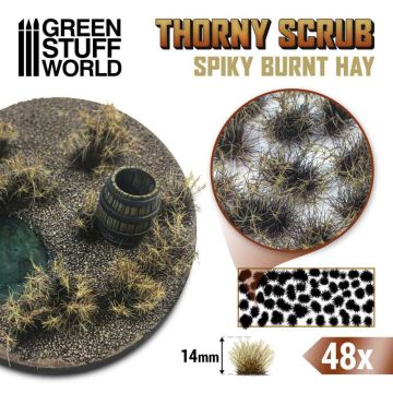 Пучки трави Green Stuff World: Thorny Scrubs - Burnt Hay 14mm