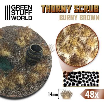 Пучки трави Green Stuff World: Thorny Scrubs - Burny Brown 14mm
