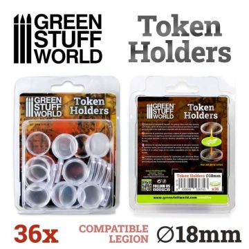 Набір капсул для жетонів Green Stuff World: Token Holders 18mm