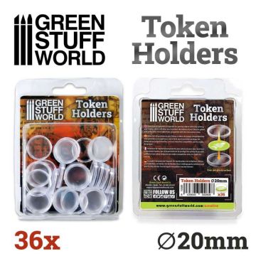 Набір капсул для жетонів Green Stuff World: Token Holders 20mm