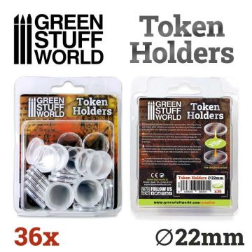 Набір капсул для жетонів Green Stuff World: Token Holders 22mm
