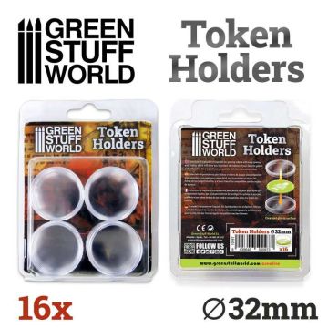 Набір капсул для жетонів Green Stuff World: Token Holders 32mm