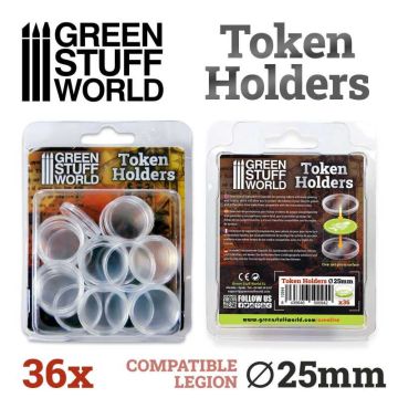 Набір капсул для жетонів Green Stuff World: Token Holders 25mm