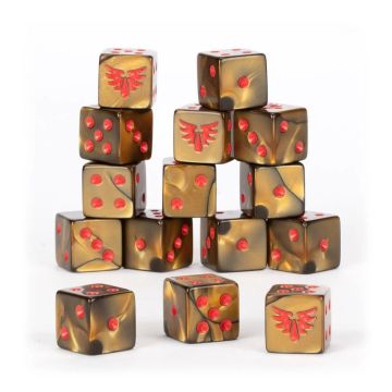 Гральні куби Warhammer 40000 Arks of Omen: Sanguinary Guard Dice Set