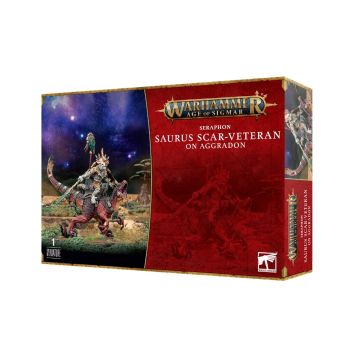 Мініатюра Age of Sigmar Seraphon:  Saurus Scar-Veteran on Aggradon