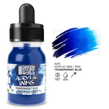 Акрилове чорнило Green Stuff World Acrylic Inks: Transparent Ink: Blue (30ml)