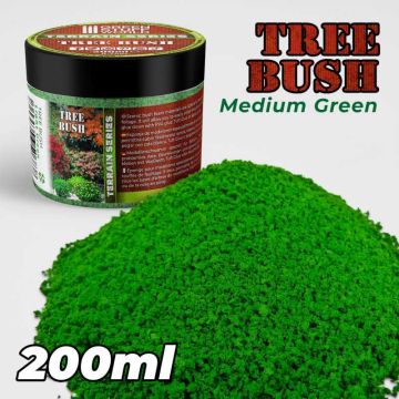 Статична трава (Флок) Green Stuff World: Tree Bush Clump Foliage - Medium Green - 200ml