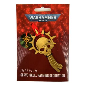 Ялинкова прикраса Warhammer 40000: Servo Skull with Halo Hanging Decoration