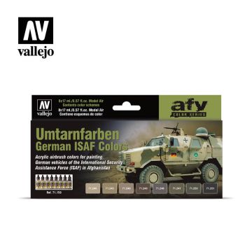 Набір акрилових фарб Vallejo: Model Air: Umtarnfarben German ISAF Colors