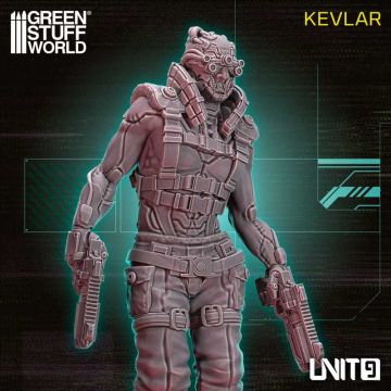 Мініатюра 1/32 Green Stuff World: UNIT9 Figures - Kevlar 54mm