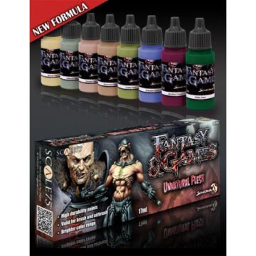 Набір акрилових фарб Scale 75: Fantasy & Games: Unnatural Flesh (8x17 ml)
