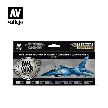 Набір акрилових фарб Vallejo: Model Air: USAF colors post WWII to present “Aggressor” Squadron (Part III)