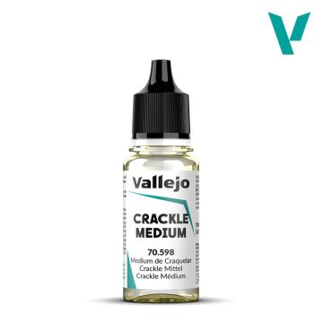 Медіум для акрилових фарб з ефектом потрісканої поверхні Vallejo: Crackle Medium (18 ml)