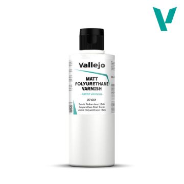 Матовий поліуретановий лак Vallejo: Matt Polyurethane Varnish (200 ml)