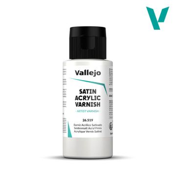 Сатиновий акриловий лак Vallejo: Satin Acrylic Varnish (60 ml)