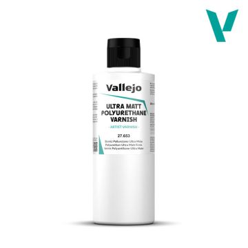 Ультраматовий поліуретановий лак Vallejo: Ultra Matt Polyurethane Varnish (200 ml)