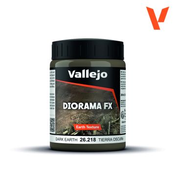 Акрилова паста Vallejo: Diorama FX: Earth Texture: Dark Earth (200 ml)