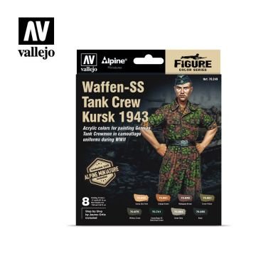 Набір акрилових фарб Vallejo: Model Color: Waffen-SS Tank Crew, Kursk 1943