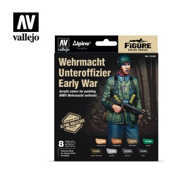 Набір акрилових фарб Vallejo: Model Color: Wehrmacht Unteroffizier Early War