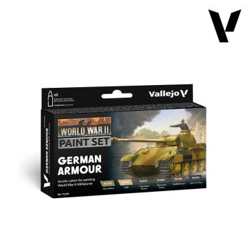 Набір акрилових фарб Vallejo: Model Color: WWII German Armour