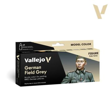 Набір акрилових фарб Vallejo: Model Color: German Field Grey by Jaume Ortiz