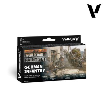 Набір акрилових фарб Vallejo: Model Color: WWII German Infantry