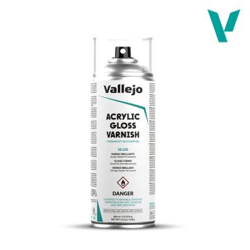 Глянцевий акриловий спрей-лак Vallejo: Acrylic Gloss Spray Varnish