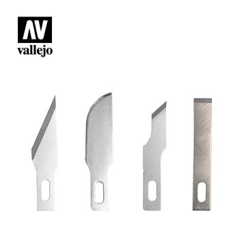Набір з 5 різноманітних лез Vallejo: 5 Assorted Blades for Knife no. 1