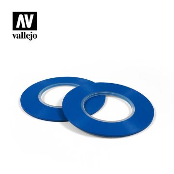 Еластична маскувальна стрічка Vallejo: Flexible Masking Tape (2 mm x 18 m) 2 шт.