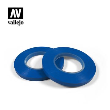 Еластична маскувальна стрічка Vallejo: Flexible Masking Tape (6 mm x 18 m) 2 шт.
