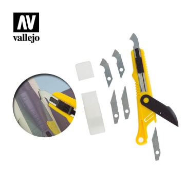 Скрайбер та леза Vallejo: Plastic Cutter Scriber Tool & 5 Spare Blades