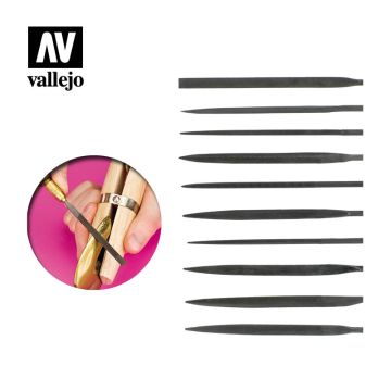 Набір надфілів Vallejo: Set of 10 Needle Files