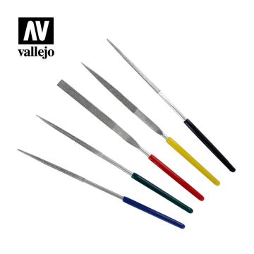 Набір надфілів Vallejo: Set of 5 Mini Diamond Files