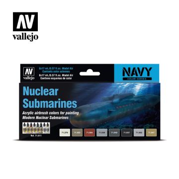 Набір акрилових фарб Vallejo: Model Air: Nuclear Submarines