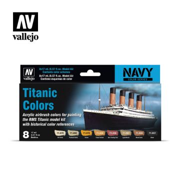 Набір акрилових фарб Vallejo: Model Air: Titanic Colors