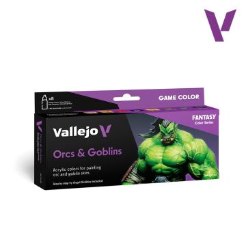 Набір акрилових фарб Vallejo: Game Color Set: Orcs & Goblins