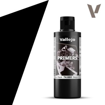 Ґрунт Vallejo: Surface Primer: Gloss Black (200 ml)