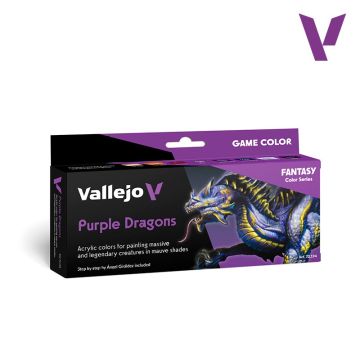 Набір акрилових фарб Vallejo: Game Color Set: Purple Dragons