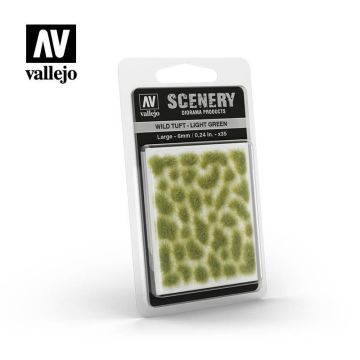 Пучки трави Vallejo: Wild Tuft: Light Green (6mm)