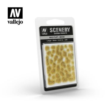 Пучки трави Vallejo: Wild Tuft: Beige (6mm)