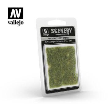 Пучки трави Vallejo: Wild Tuft: Dry Green (12mm)
