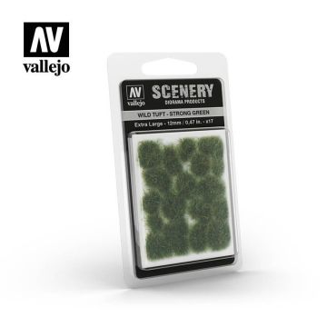 Пучки трави Vallejo: Wild Tuft: Strong Green (6mm)